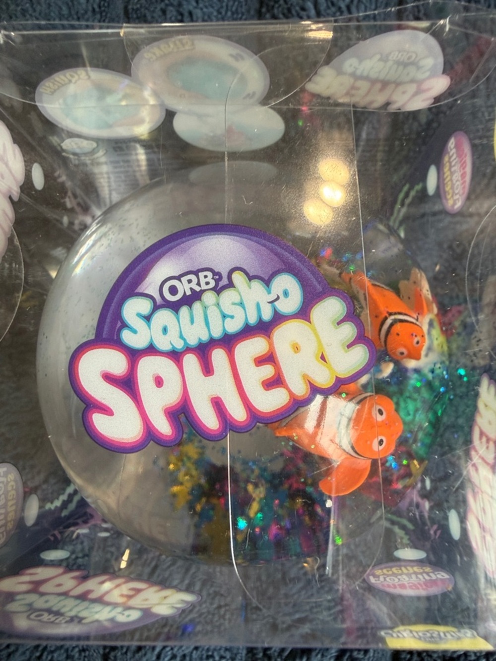 ORB Squisho Sphere - Orange Clownfish Sensory Toy